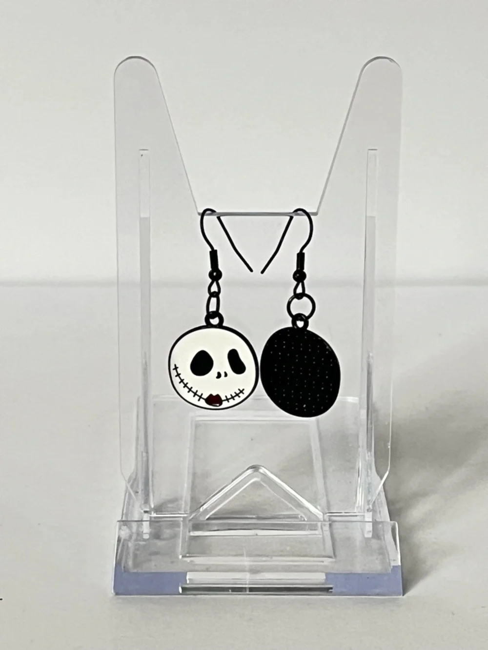 Handmade Jack Skellington Enamel Dangle Earrings